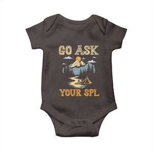 Scouting Baby Onesie Go Ask Your SPL TS09 Dark Chocolate Print Your Wear