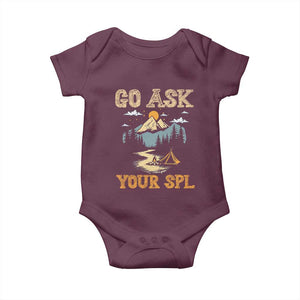 Scouting Baby Onesie Go Ask Your SPL TS09 Maroon Print Your Wear