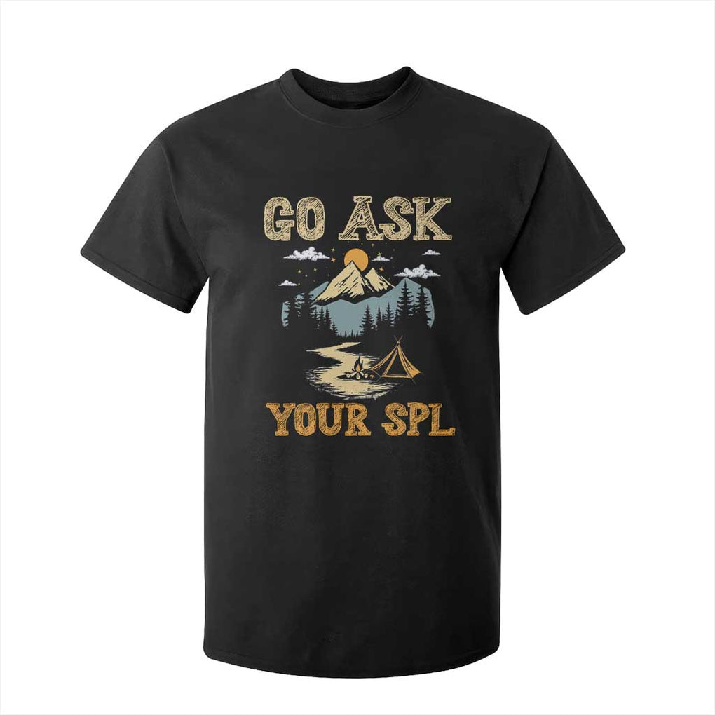 Scouting T Shirt For Kid Go Ask Your SPL TS09 Black Print Your Wear