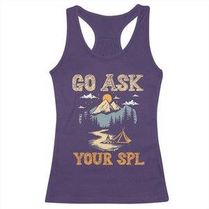 Scouting Racerback Tank Top Go Ask Your SPL TS09 Purple Print Your Wear