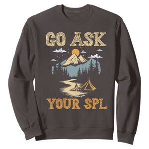 Scouting Sweatshirt Go Ask Your SPL TS09 Dark Chocolate Print Your Wear