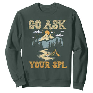 Scouting Sweatshirt Go Ask Your SPL TS09 Dark Forest Green Print Your Wear