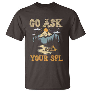 Scouting T Shirt Go Ask Your SPL TS09 Dark Chocolate Print Your Wear