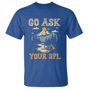 Scouting T Shirt Go Ask Your SPL TS09 Royal Blue Print Your Wear