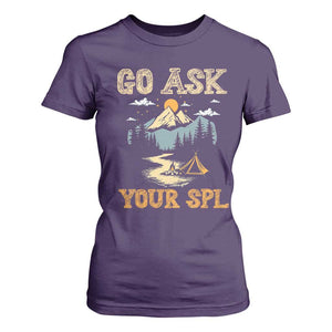 Scouting T Shirt For Women Go Ask Your SPL TS09 Purple Print Your Wear