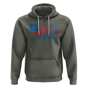 Scouting Hoodie America Flag Scouting Law Camping Outdoor Adventure TS09 Military Green Printyourwear