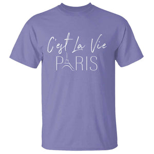 C'est La Vie Eiffel Paris French That's Life France Travel T Shirt TS09 Violet Print Your Wear