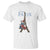 Je T'aime I Love Eiffel Paris French France Travel T Shirt TS09 White Print Your Wear