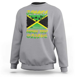 Jamaica Family Trip 2024 Sweatshirt Beach Vacation Matching Jamaican Caribbean TS09 Sport Gray Print Your Wear