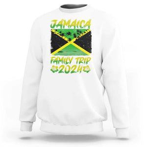 Jamaica Family Trip 2024 Sweatshirt Beach Vacation Matching Jamaican Caribbean TS09 White Print Your Wear