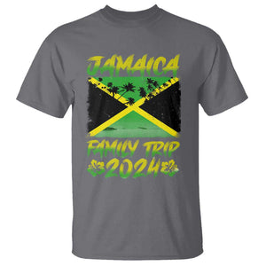 Jamaica Family Trip 2024 T Shirt Beach Vacation Matching Jamaican Caribbean TS09 Charcoal Print Your Wear