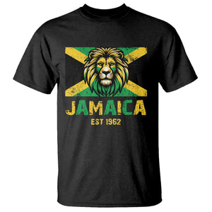 Jamaican Independence EST 1962 Jamaica Flag Lion T Shirt TS09 Black Print Your Wear