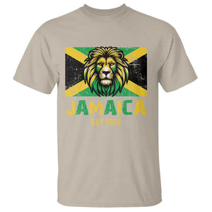 Jamaican Independence EST 1962 Jamaica Flag Lion T Shirt TS09 Sand Print Your Wear