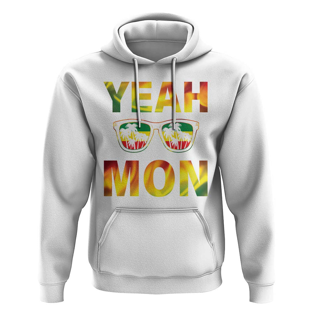 Funny Yeah Mon Jamaican Jamaica Reggae Hoodie TS09 White Print Your Wear