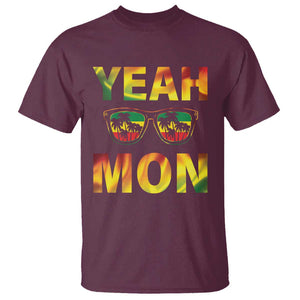 Funny Yeah Mon Jamaican Jamaica Reggae T Shirt TS09 Maroon Print Your Wear