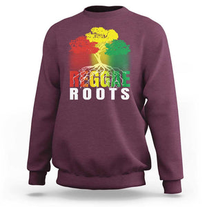 Reggae Roots Rasta Jamaican Music Sweatshirt TS09 Maroon Print Your Wear