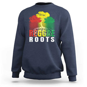 Reggae Roots Rasta Jamaican Music Sweatshirt TS09 Navy Print Your Wear