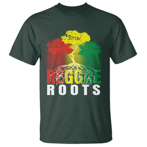 Reggae Roots Rasta Jamaican Music T Shirt TS09 Dark Forest Green Print Your Wear