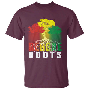 Reggae Roots Rasta Jamaican Music T Shirt TS09 Maroon Print Your Wear