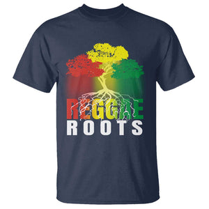 Reggae Roots Rasta Jamaican Music T Shirt TS09 Navy Print Your Wear