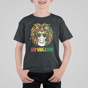 Funny Jamaicorn Jamaican Reggae Unicorn T Shirt For Kid TS09 Black Print Your Wear