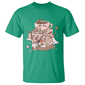 Cat Lover T Shirt CatFe Anime Kitty Coffee Shop TS09 Irish Green Print Your Wear