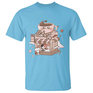 Cat Lover T Shirt CatFe Anime Kitty Coffee Shop TS09 Sky Print Your Wear