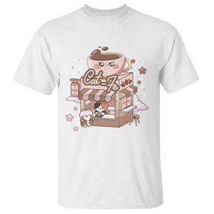 Cat Lover T Shirt CatFe Anime Kitty Coffee Shop TS09 White Print Your Wear