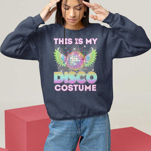 Disco Lover Sweatshirt Dance Party 70s 80s TS09 Navy Print Your Wear