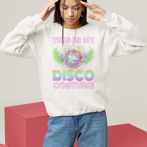 Disco Lover Sweatshirt Dance Party 70s 80s TS09 White Print Your Wear
