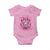 Breast Cancer Awareness Pink Lion Warrior Baby Onesie TS09 Light Pink Print Your Wear