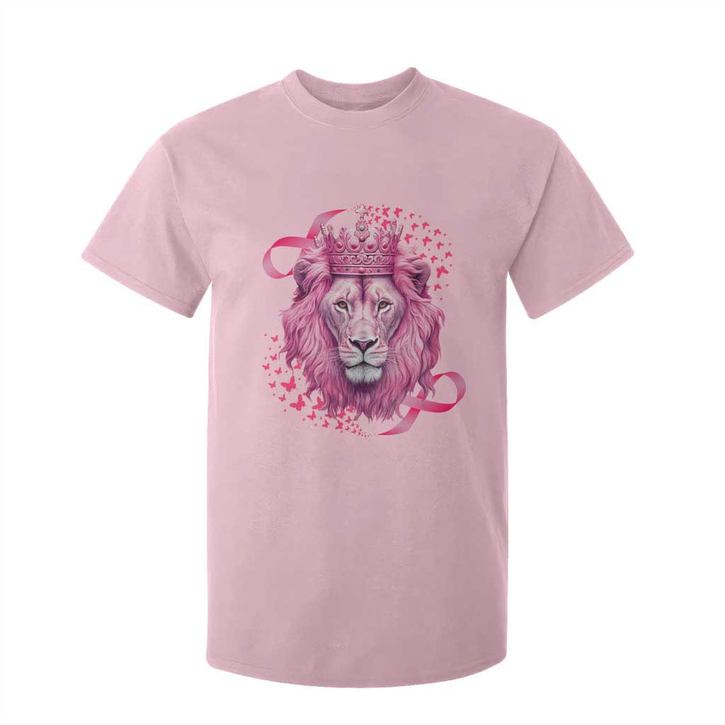 Breast Cancer Awareness Pink Lion Warrior T Shirt For Kid TS09 Light Pink Print Your Wear