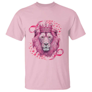 Breast Cancer Awareness Pink Lion Warrior T Shirt TS09 Light Pink Print Your Wear