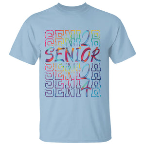 Graduation T Shirt Senior 2024 Tie Dye Congrats Graduate Class Of 24 TS09 Light Blue Printyourwear