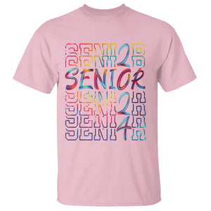 Graduation T Shirt Senior 2024 Tie Dye Congrats Graduate Class Of 24 TS09 Light Pink Printyourwear