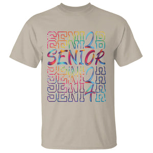 Graduation T Shirt Senior 2024 Tie Dye Congrats Graduate Class Of 24 TS09 Sand Printyourwear