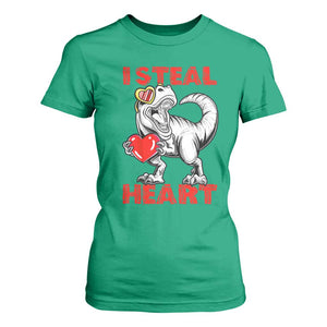 Valentine's Day T Shirt For Women Dinosaur I Steal Hearts Kid Boy Men Lover TS09 Irish Green Print Your Wear