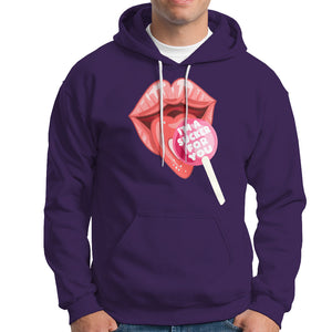 Valentine's Day Hoodie I'm A Sucker For You Candy Pop Lollipop TS09 Purple Printyourwear