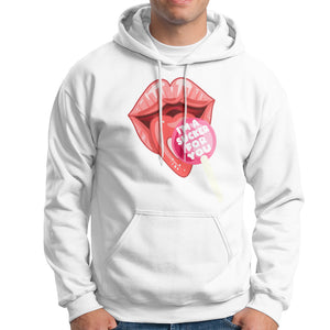 Valentine's Day Hoodie I'm A Sucker For You Candy Pop Lollipop TS09 White Printyourwear