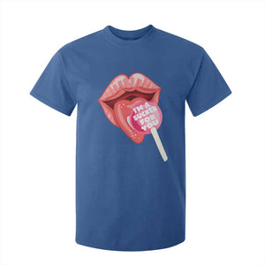 Valentine's Day T Shirt For Kid I'm A Sucker For You Candy Pop Lollipop TS09 Royal Blue Print Your Wear