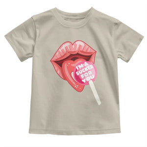 Valentine's Day Toddler T Shirt I'm A Sucker For You Candy Pop Lollipop TS09 Sand Print Your Wear