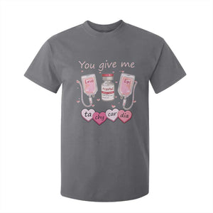 Valentine's Day T Shirt For Kid You Give Me Tachycardia ICU Nurse Life TS09 Charcoal Print Your Wear