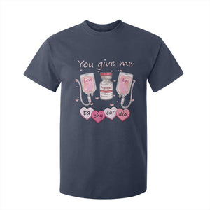 Valentine's Day T Shirt For Kid You Give Me Tachycardia ICU Nurse Life TS09 Navy Print Your Wear