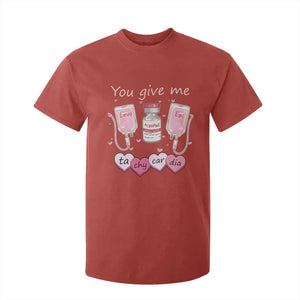 Valentine's Day T Shirt For Kid You Give Me Tachycardia ICU Nurse Life TS09 Red Print Your Wear