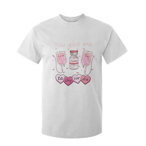 Valentine's Day T Shirt For Kid You Give Me Tachycardia ICU Nurse Life TS09 White Print Your Wear