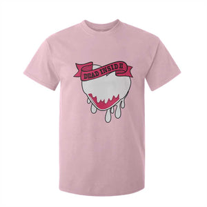 Valentine's Day T Shirt For Kid Dead Inside Melting Heart Goth TS09 Light Pink Print Your Wear