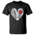 Valentine's Day T Shirt Gothic Valentine Skeleton With Barbed Wire Heart TS09 Black Printyourwear