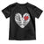 Valentine's Day Toddler T Shirt Gothic Valentine Skeleton With Barbed Wire Heart TS09 Black Print Your Wear