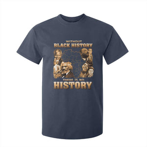 African Pride T Shirt For Kid Without Black History There Is No History TS09 Navy Print Your Wear