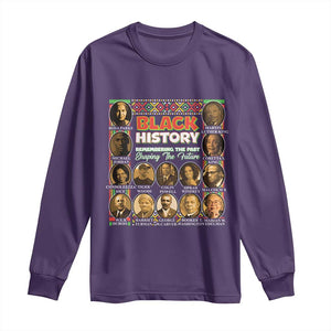 Black History Long Sleeve Shirt Remembering The Past Shaping The Future TS09 Purple Print Your Wear